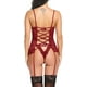 thumbnail image 3 of Babydoll de encaje para mujer con liga Mini Teddy Body Lencería sexy sin espalda Chemise Ormromra WRMH-1295-1, 3 of 7