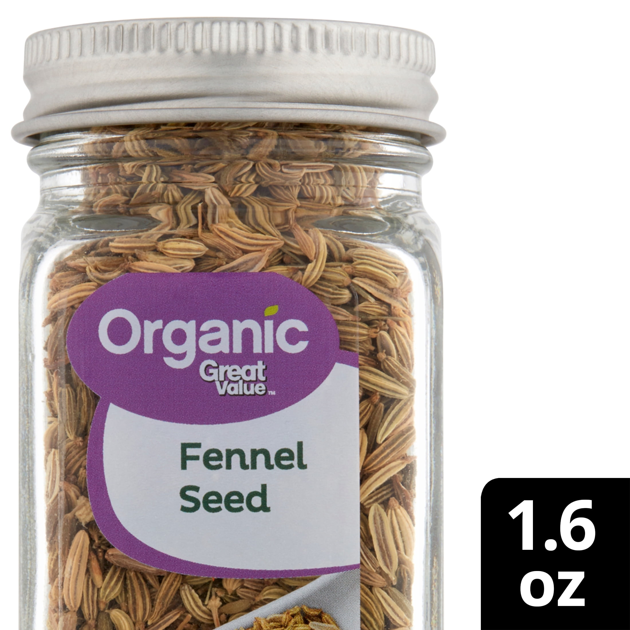 Great Value Organic Fennel Seed, 1.6 oz
