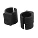 thumbnail image 2 of Almohadillas de soporte para patas de silla en forma de U de plástico, tapas deslizantes para el suelo, negras, 16mm de diámetro, 50 piezas, 2 of 3