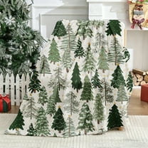 Christmas Flannel Blanket Throw,  Soft Fuzzy Plush Cozy Fleece Blankets for Couch Sofa Bed Lounging, Ideal Gifts Adults Wife Self, 50x60