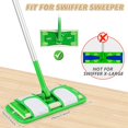 thumbnail image 5 of Almohadillas de trapeador reutilizables CHAO para Swiffer Sweeper 6 piezas microfibra verde, 5 of 5