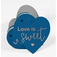 thumbnail image 3 of Inkdotpot 100 Pack Love Is Sweet Wedding Favor Paper Tag Craft Real Rose Gold Foil Hang Tag, 3 of 8