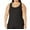 Black, variant on KALE Plain Tank Tops for Women Plus Size Shirttail Solid Sleeveless Top Summer Wear Boat Neck Tops White