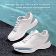 thumbnail image 5 of CMR CHAMARIPA elevator sneakers - height enhancing shoes - casual men's white sneakers 7CM / 2.76 inches, 5 of 10