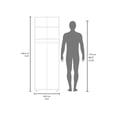 thumbnail image 7 of Depot E-Shop London Armoire, Two Shelves, Rod, Double Door Cabinet Armoire, White, 7 of 7