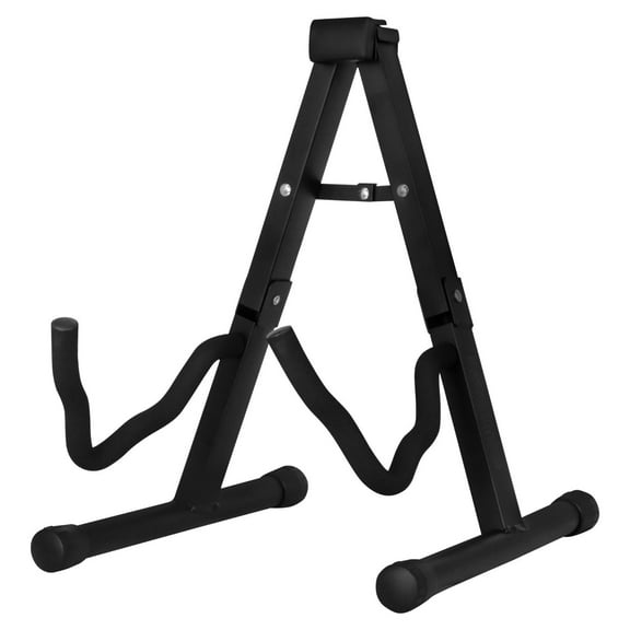A-Frame Guitar Stand w/ Foam Arms & Non-Slip Base, Foldable, 12" Width