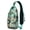 Exotic Floral P, variant on Summer Beach Sling Backpack, Lightweight Crossbody Daypack with Tropical Hibiscus and Palm Leaves, Anti-theft Travel Bag for Commuting and Short Trips