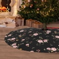 thumbnail image 6 of Yiaed Flowers Print Christmas Tree Skirt , Tree SkirtsTree Mat for Christmas Winter Holiday Indoor Decorations-36", 6 of 7
