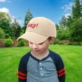 thumbnail image 5 of Gorra de béisbol ajustable de 49 a 52 cm para primavera y verano, para niños y niñas, con protección solar, color beige, 5 of 5