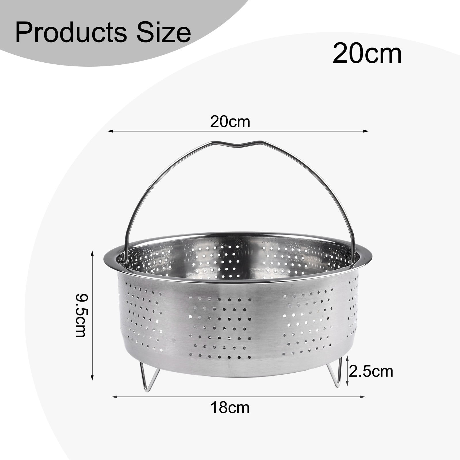 Steamer Insert Steamer Pot Stainless Steel Basket Rice Steamer Pressure Cooker