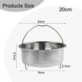 Verolina Steamer Insert Steamer Pot Stainless Steel Basket Rice Steamer