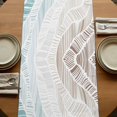 thumbnail image 5 of Table Runners 72 Inches Long Dress Scarves, Ombre Brown Blue Farmhouse Kitchen Table Runner, Coffee Tablerunners, Summer Coastal Ocean Sea Beach Wave 16x72 Inch, 5 of 9
