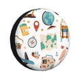 thumbnail image 1 of Fotbe Travel1 Funda de Llanta de Repuesto con Estampado, Engrosada, Ajuste Universal para Jeep, Remolque, RV, SUV, Camión-15 inch, 1 of 6