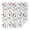 White-4, variant on 42x42 Inch Waterproof Square Tablecloth, Thickened Polyester Table Cover for Dining & Parties, Floral Print