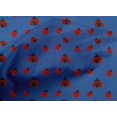 thumbnail image 4 of oneOone Cotton Poplin Blue Fabric Red Insect Sewing Craft Projects Fabric Prints By Yard 42 Inch Wide, 4 of 4