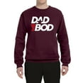 thumbnail image 2 of Wild Bobby, Funny Dad Bod Logo, Pop Culture, Unisex Crewneck Graphic Sweatshirt, Maroon, 3X-Large, 2 of 4