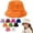Orange, variant on Hat Winter Furry Hats Warm Thickened Fisherman Cap for Girls Mens down Hat