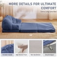 thumbnail image 6 of Pipleo 3-in-1 Folding Sofa Bed, Convertible Floor Lounger & Chair with Back Support, Portable Handle, Comfy Couch for Small Apartment Living Room Bedroom, 6 of 7