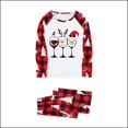 thumbnail image 3 of Odeerbi Christmas Pajamas for Family Holiday Long Sleeve Family Christmas Pajamas Matching Sets Dad Parent Child Outfit Printed Loungewear Two-Piece Sleepwear Xmas PJs Set White, 3 of 5