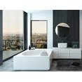 thumbnail image 5 of Hamilton Hills 24" Gold Circle Deep Set Metal Round Frame Mirror Contemporary Gold Wall Mirror | Glass Panel Gold Framed Rounded Circle (24" Round), 5 of 5