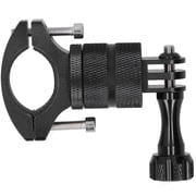 NFTIGB 360-Degree Bike and Motorcycle Handlebar Mount Camera Holder Bracket for GoPro, Insta 360, and Yi Camera (Black)