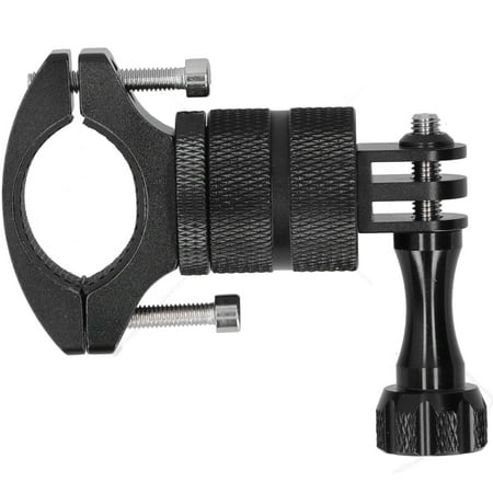NFTIGB 360-Degree Bike and Motorcycle Handlebar Mount Camera Holder Bracket for GoPro, Insta 360, and Yi Camera (Black)