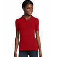 thumbnail image 1 of Hanes Womens Pique Polo Shirt, 3XL, Deep Red, 1 of 1