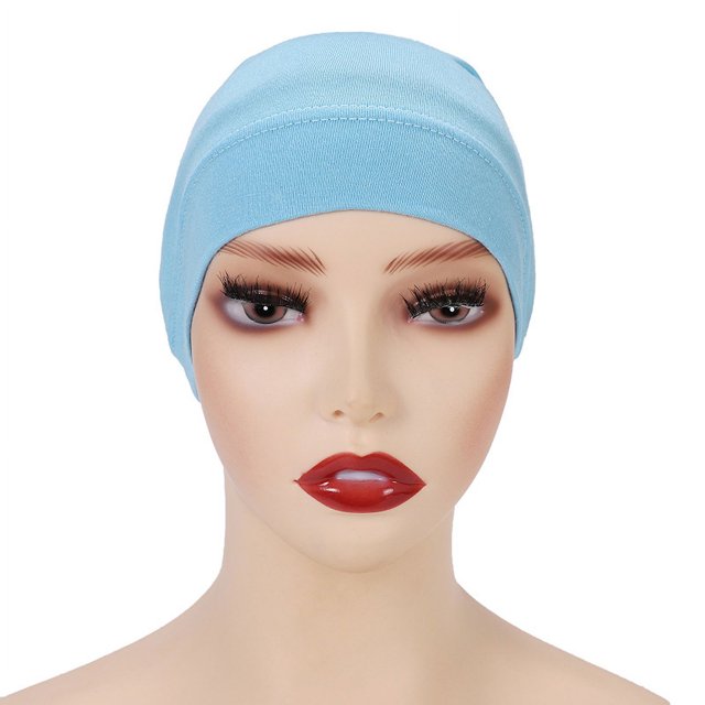 Gorra cilíndrica monocromática modal, gorra de base, gorra de cuello de mujer de algodón mercerizado de alta elasticidad