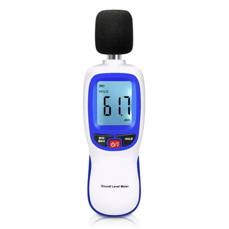 VGEBY Decibel Meter Sound Level Reader Portable Digital Sound Level Meter Reader, Measurement Range 30-130 dBA, Accuracy 1.5dB, Noise Meter with Large LCD Screen Display Fast/Slow (Best Android Decibel Meter)