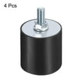 thumbnail image 3 of 4 Pack M8x23mm Thread Studs Rubber Shock 40x40mm Male Female 4 Pack M8 Lock Nuts, 3 of 6