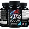 Extra Strength Nitric Oxide Booster 3000mg - 3X Strength L-Arginine AKG & Citrulline Malate - Premium Nitric Booster Natural Energy, Muscle & Heart Support, Bottled in USA Men & Women - 240 Capsules