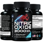 Extra Strength Nitric Oxide Booster 3000mg - 3X Strength L-Arginine AKG & Citrulline Malate - Premium Nitric Booster Natural Energy, Muscle & Heart Support, Bottled in USA Men & Women - 240 Capsules