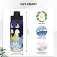 thumbnail image 4 of Saiise Bluey Print Insulated Water Bottle with Straw,Sports & Travel Water Bottle 18oz Double Walled Stainless Steel,Reusable Thermal Water Bottle, 4 of 8