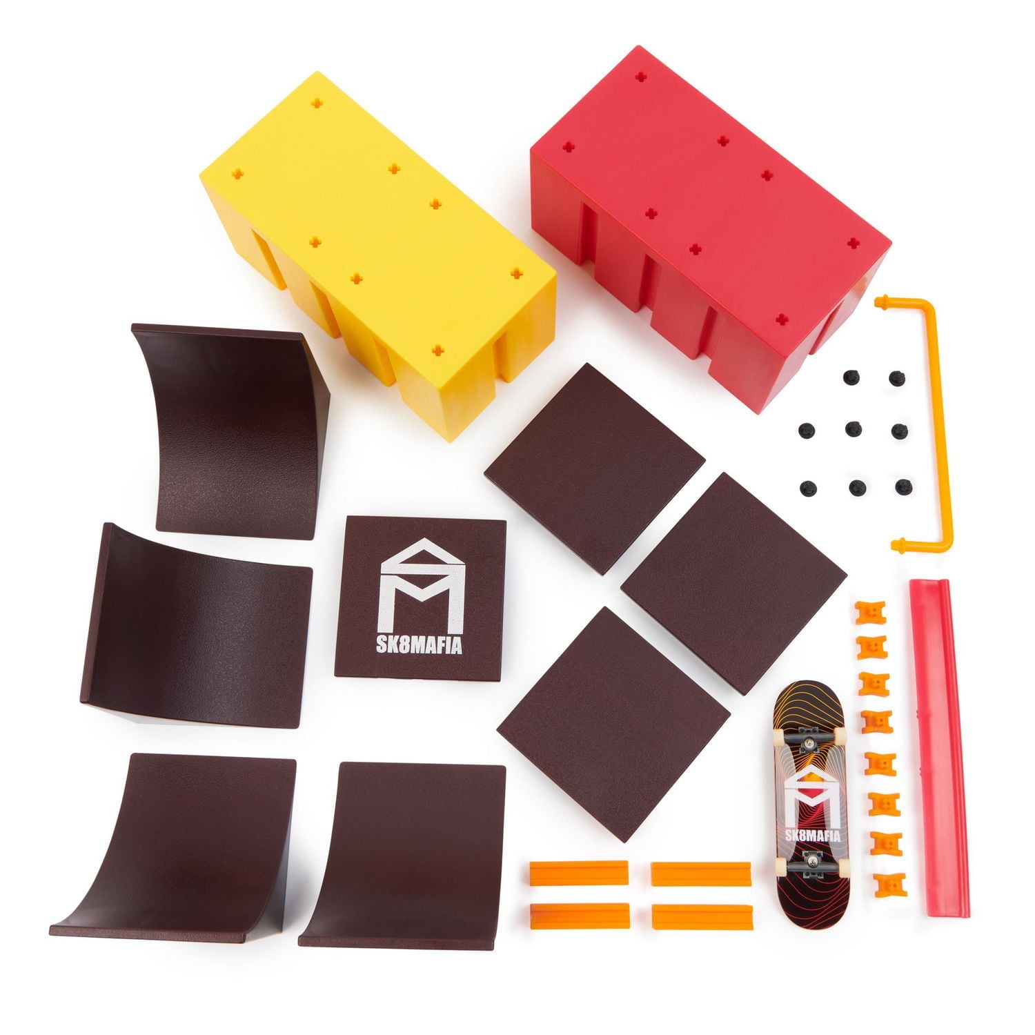 Tech Deck, Vert Wall 2.0, X-Connect Park Creator, Customizable and Buildable Ramp Set with Exclusive Fingerboard, Kids Toy for Boys and Girls Ages 6 and up