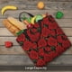 thumbnail image 5 of Easygdp Rose Flowers Bolsa Tote para Mujer, Bolso de Hombro para Trabajo, Playa, Viajes, Compras y Supermercado, 5 of 7