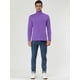 thumbnail image 3 of Camisa de Mangas Largas uxcell Cuello de Cisne Ajuste Delgado Casual Morado 44, 3 of 7