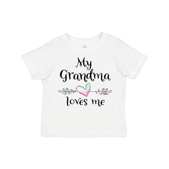 Inktastic My Grandma Loves Me Heart Grandchild Boys or Girls Toddler T-Shirt