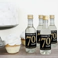 thumbnail image 3 of Big Dot of Happiness Adult 70th Birthday - Gold - Mini Wine & Champagne Bottle Label Stickers - Birthday Party Favor Gift for Women & Men - Set of 16, 3 of 6