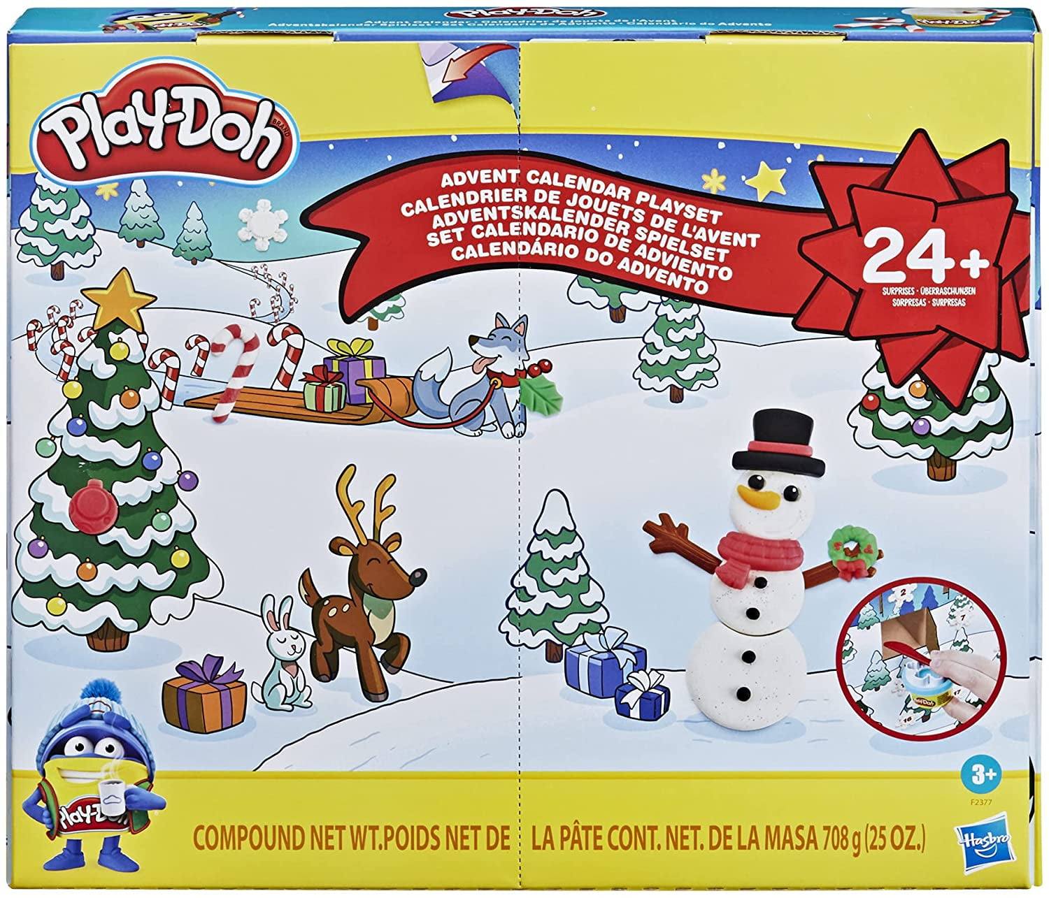 PlayDoh Advent Calendar Toy for Kids 3 Years and Up with Over 24