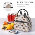 thumbnail image 5 of Naloa Various Chicken Print Lunch Bag for Women & Men Insulated Lunch Box or Cooler Lunch Tote Bags for Work, Travel, Outdoor, 5 of 5