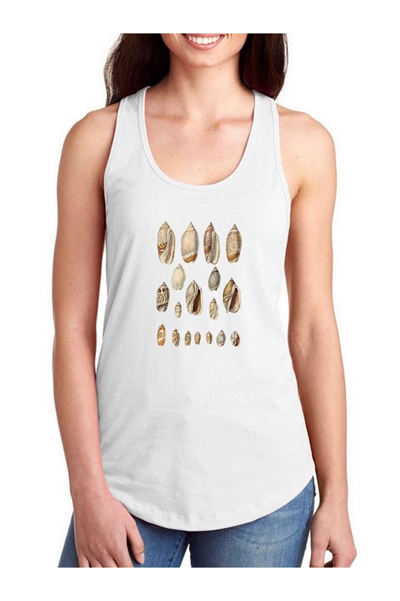 Cone Shell Display I Racerback Tank Women -Jennifer Goldberger Designs, Female Large
