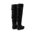 thumbnail image 2 of BURUDANI Women's Over The Knee Thigh High Winter Boots Color BLACK-SUEDE, Size 10, 2 of 7