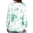 thumbnail image 4 of Women Tie Dye Print Long Sleeve Round Neck Basic Sweatshirt, 4 of 4