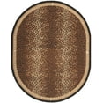 thumbnail image 2 of Safavieh Chelsea Doriane Bordered Wool Area Rug, Black/Brown, 3' x 5' Oval, 2 of 9