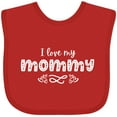 thumbnail image 3 of Inktastic I Love My Mommy with Hearts Boys or Girls Baby Bib, 3 of 4