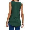 thumbnail image 2 of facefd Débardeur Femme Léopard Couture Croisée Col en V Vert L, 2 of 5