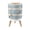 Color 2, variant on Small Trash Can with Lid Zen Stone Stacked Stones Water Wild Grass Spa Yoga Room 1.8 Gallon Dog Proof Trash Can Round Garbage Can Waste Bin Wastebasket for Bathroom Bedroom Living Room
