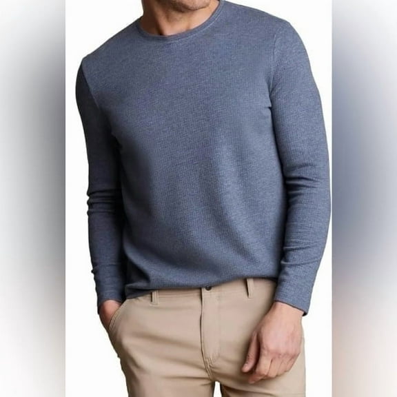 English Laundry Men’s Long Sleeve Crewneck Regular Fit Shirt
