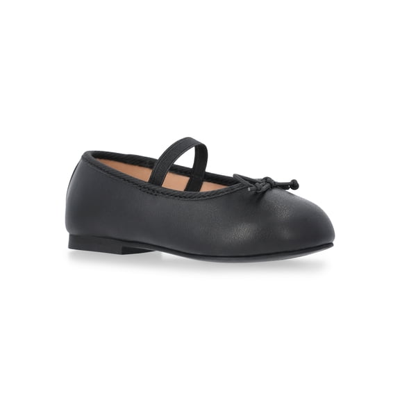 Wonder Nation Baby Girls Bow Ballet Dress Shoes