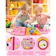 thumbnail image 4 of Exorany Ocupado Tablero Montessori Juguetes para 1 2 3 4 años Niñas y niños Regalos de cumpleaños Juguetes sensoriales para niños pequeños 1-3 Juguetes educativos de viaje Actividades preescolares par, 4 of 7